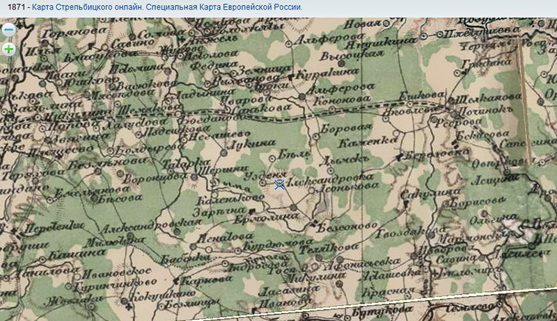 Карта стрельбицкого нижегородской губернии